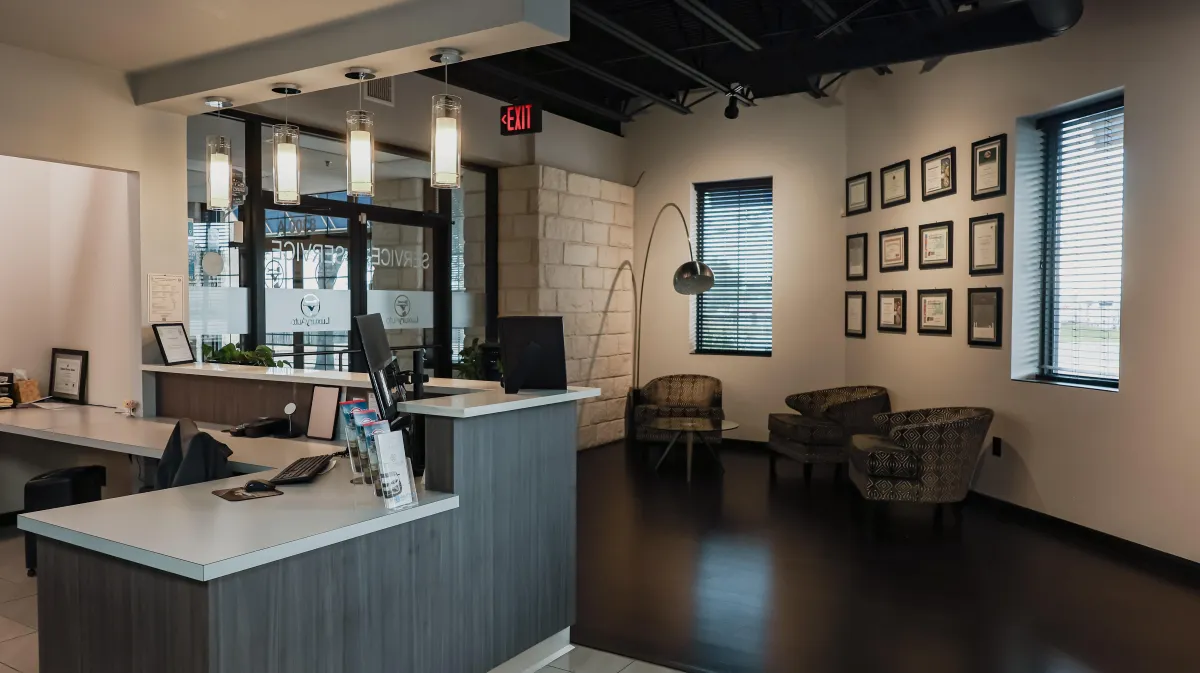Inside the Spargo Collision Center shop in Denver